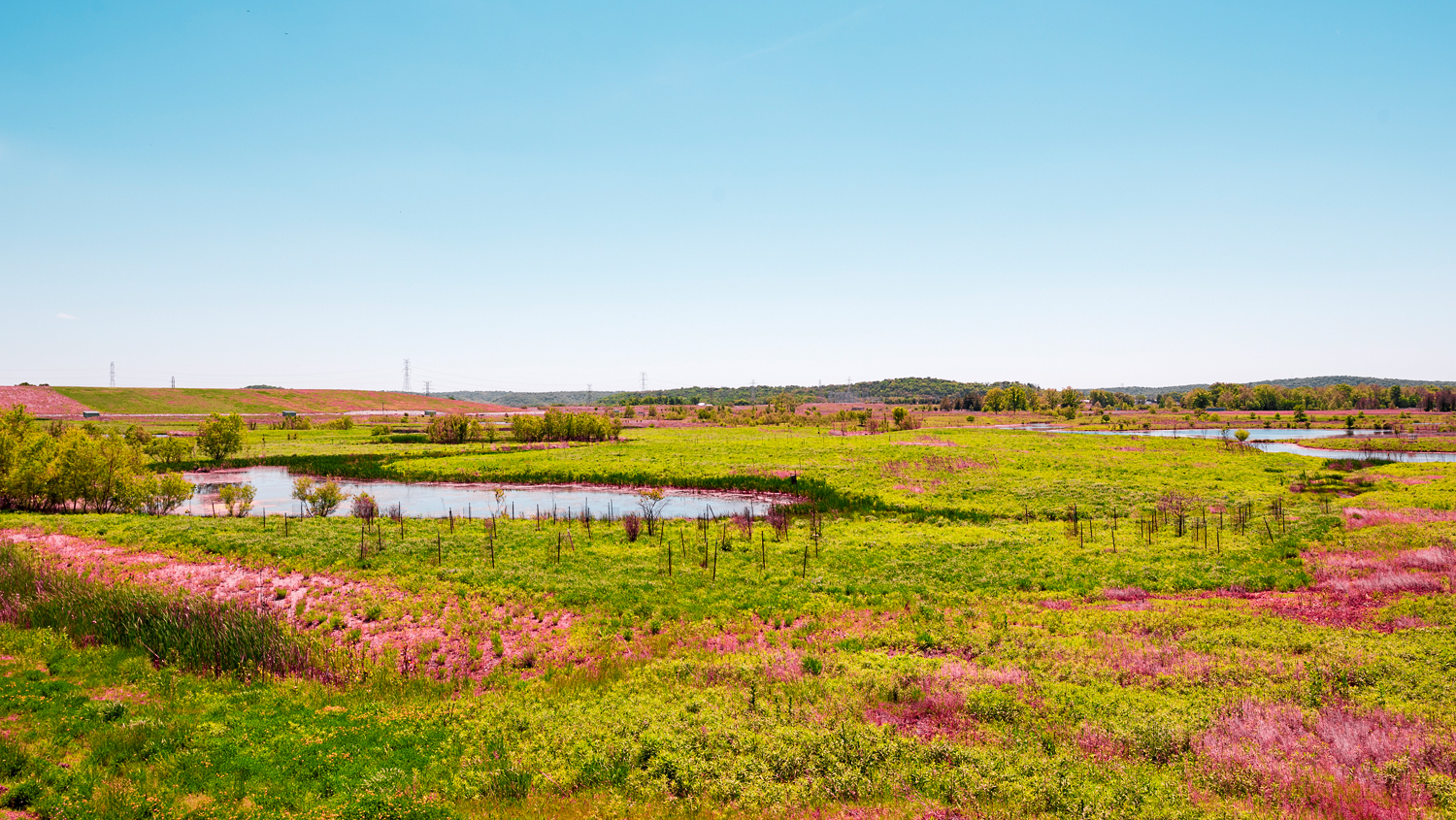 Wes Battoclette, “Fernald Feed Materials Production Center” Fernald, Ohio, 19-May-15. Archival Inkjet Print, 39½ x 70 inches. Courtesy of the artist